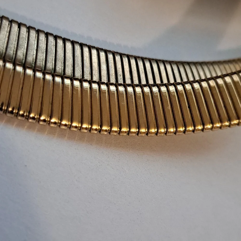 Vintage Park Lane Gold Tone Snake Collar Choker - Picture 5 of 9